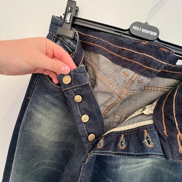 ICE ICEBERG - BNWT - Vintage Faded Jeans - Tom & Jerry Embroidered - Men's 36 - Picture 9 of 16